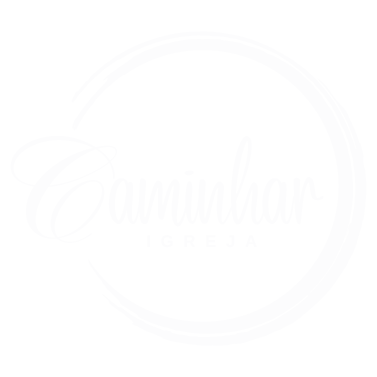 Logotipo Igreja Caminhar (tema escuro)